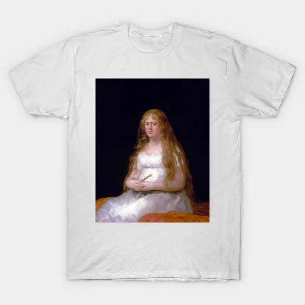 Francisco Goya Josefa de Castilla Portugal y van Asbrock de Garcini T-Shirt by pdpress